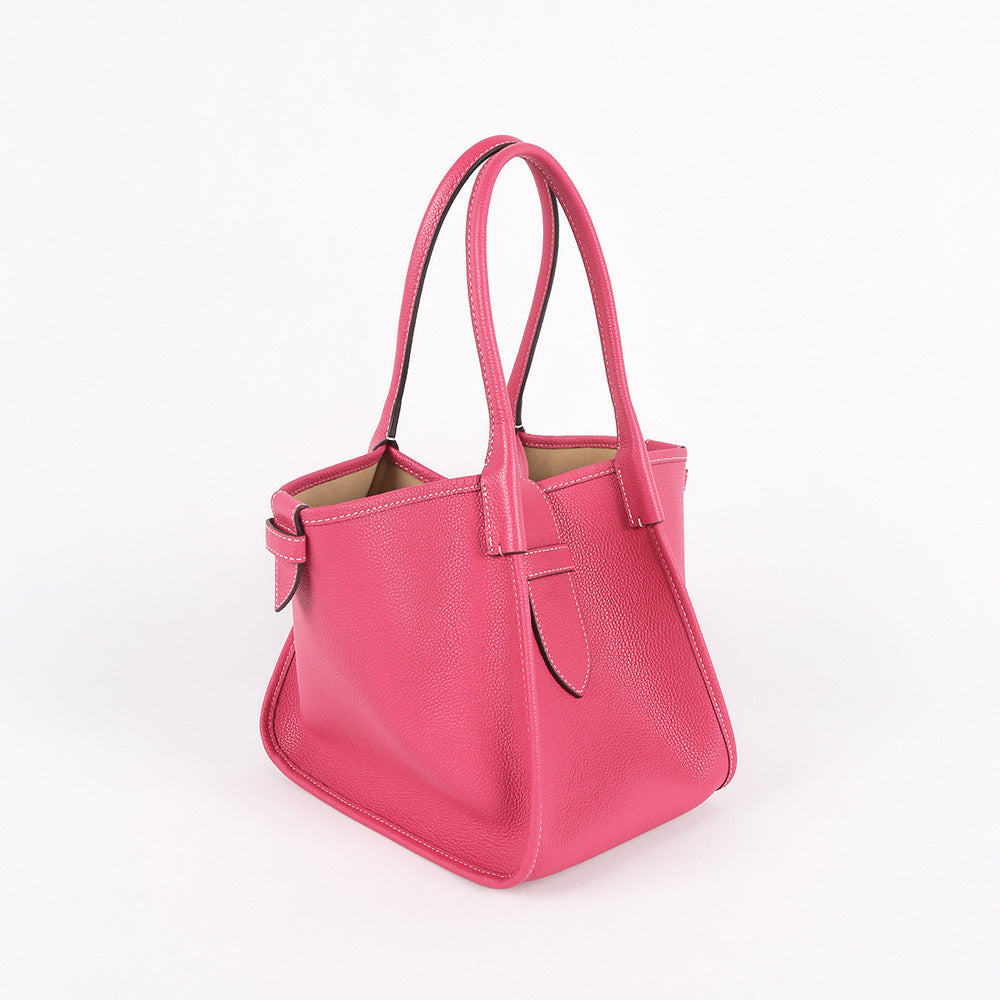 Ins Autumn Top Layer Leather Handbag