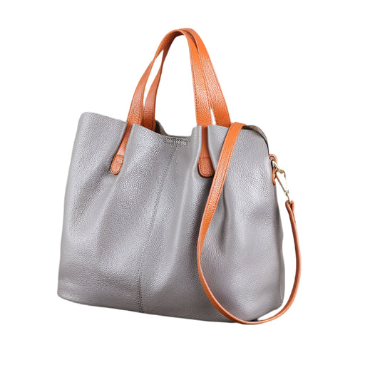 Cowhide Picture Bag Tote Bag Shoulder Bag Soft Leather Crossbody Handbag