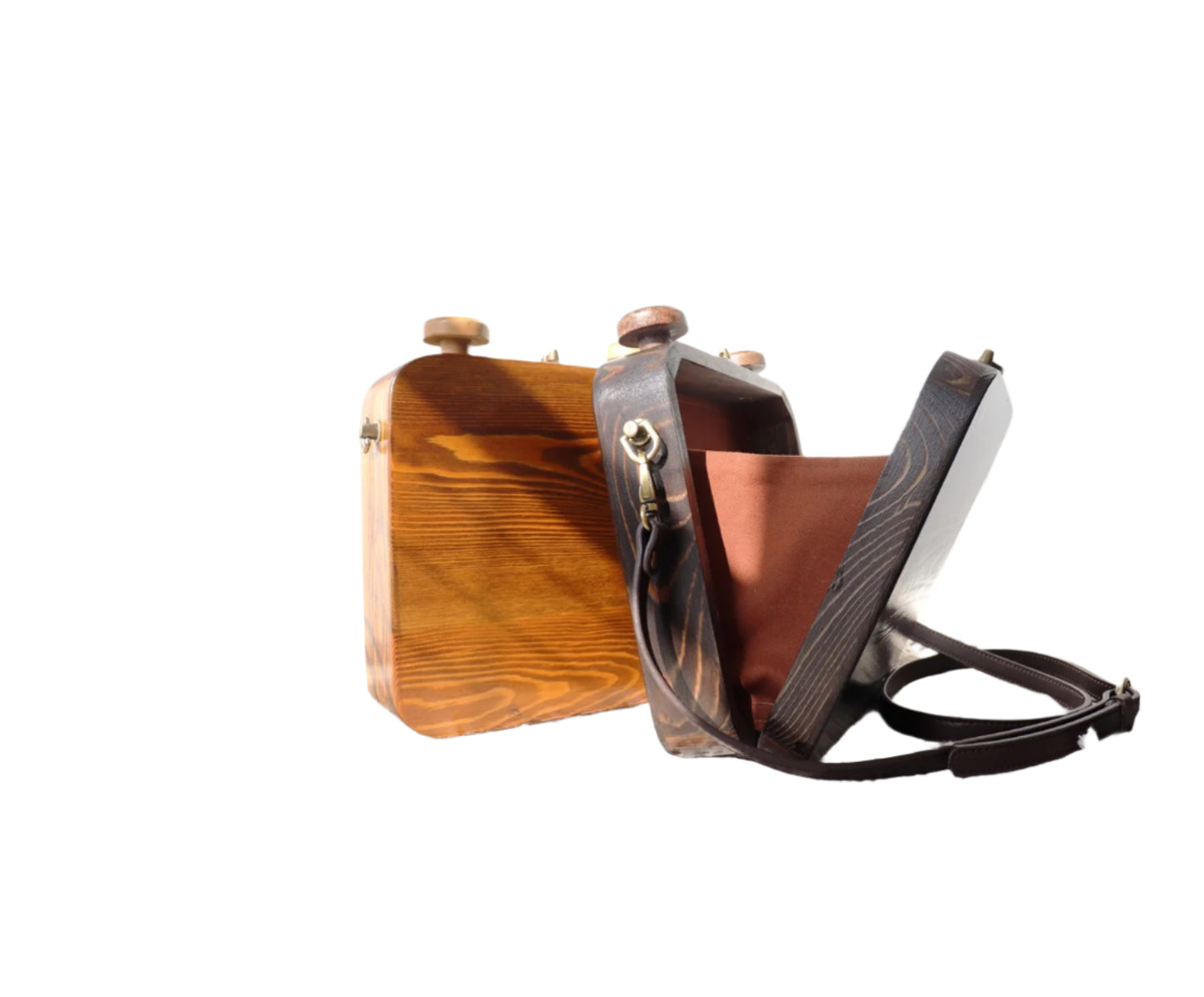 Wooden Travel Retro Literary Cute Cat Bag