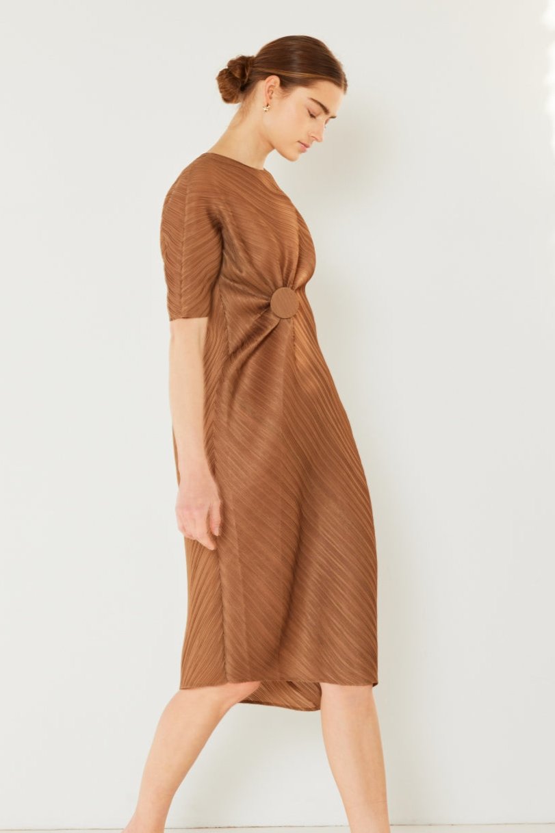 Copenhagen Pleated Dolman Dress