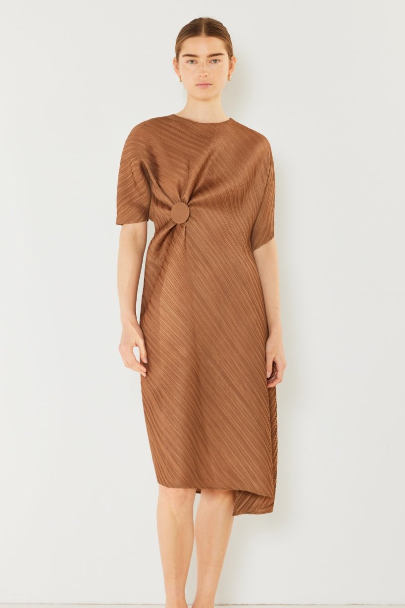 Copenhagen Pleated Dolman Dress