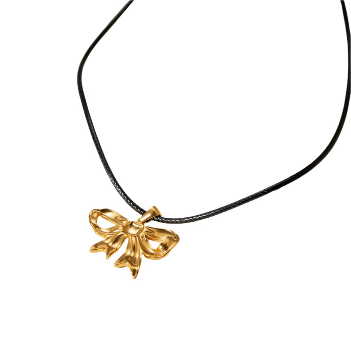 Lola 18K Gold-Plated Bow Pendant Necklace