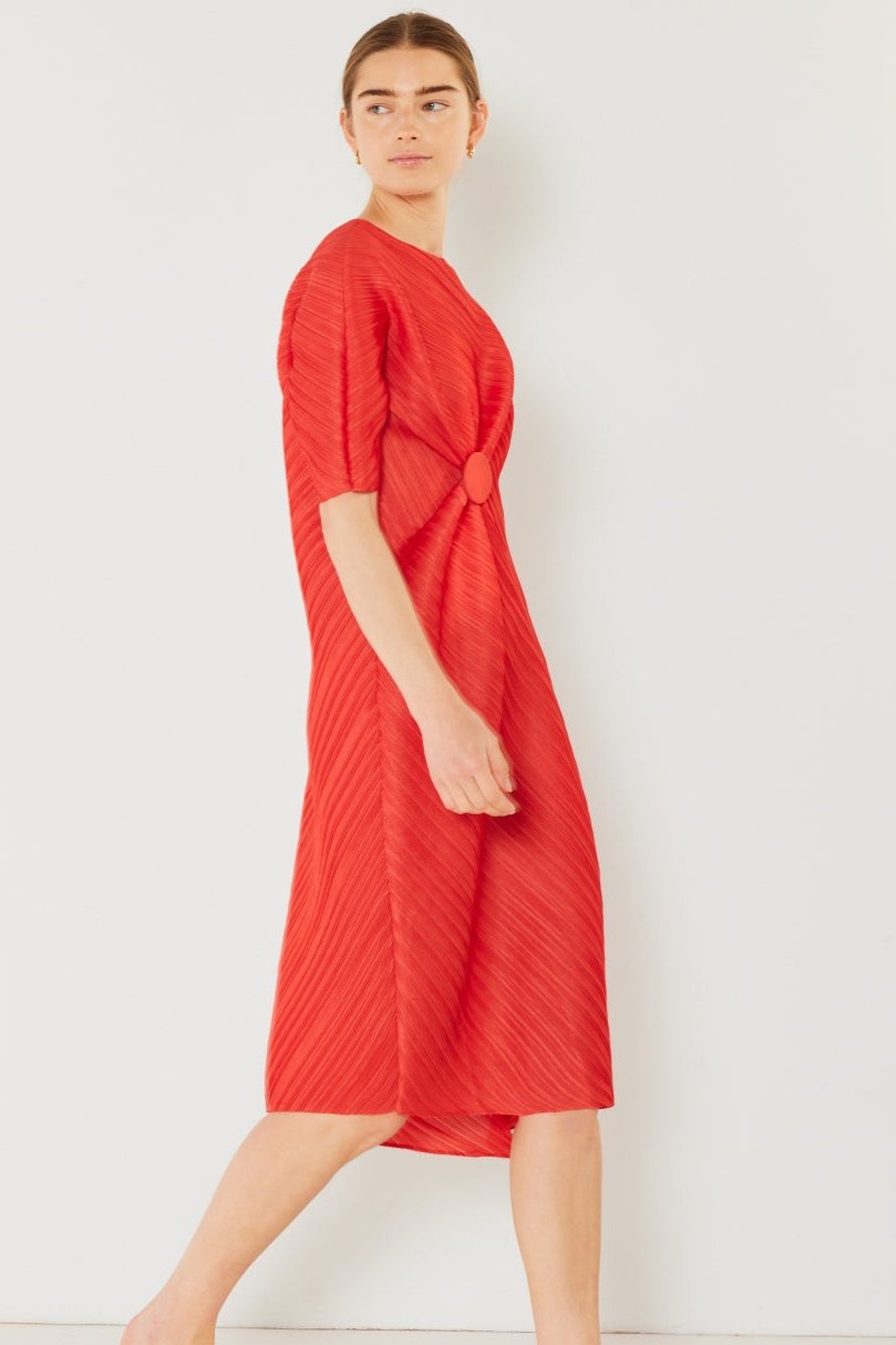 Copenhagen Pleated Dolman Dress