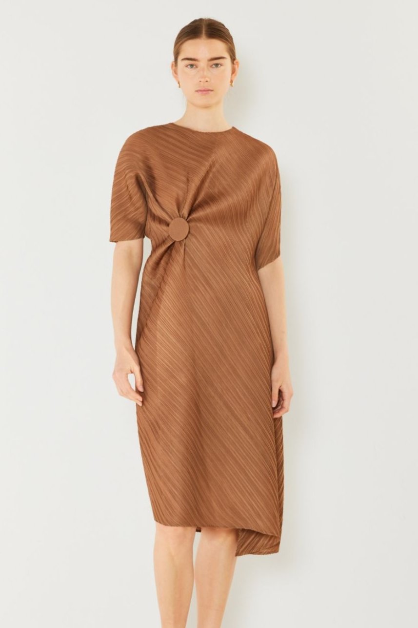 Copenhagen Pleated Dolman Dress