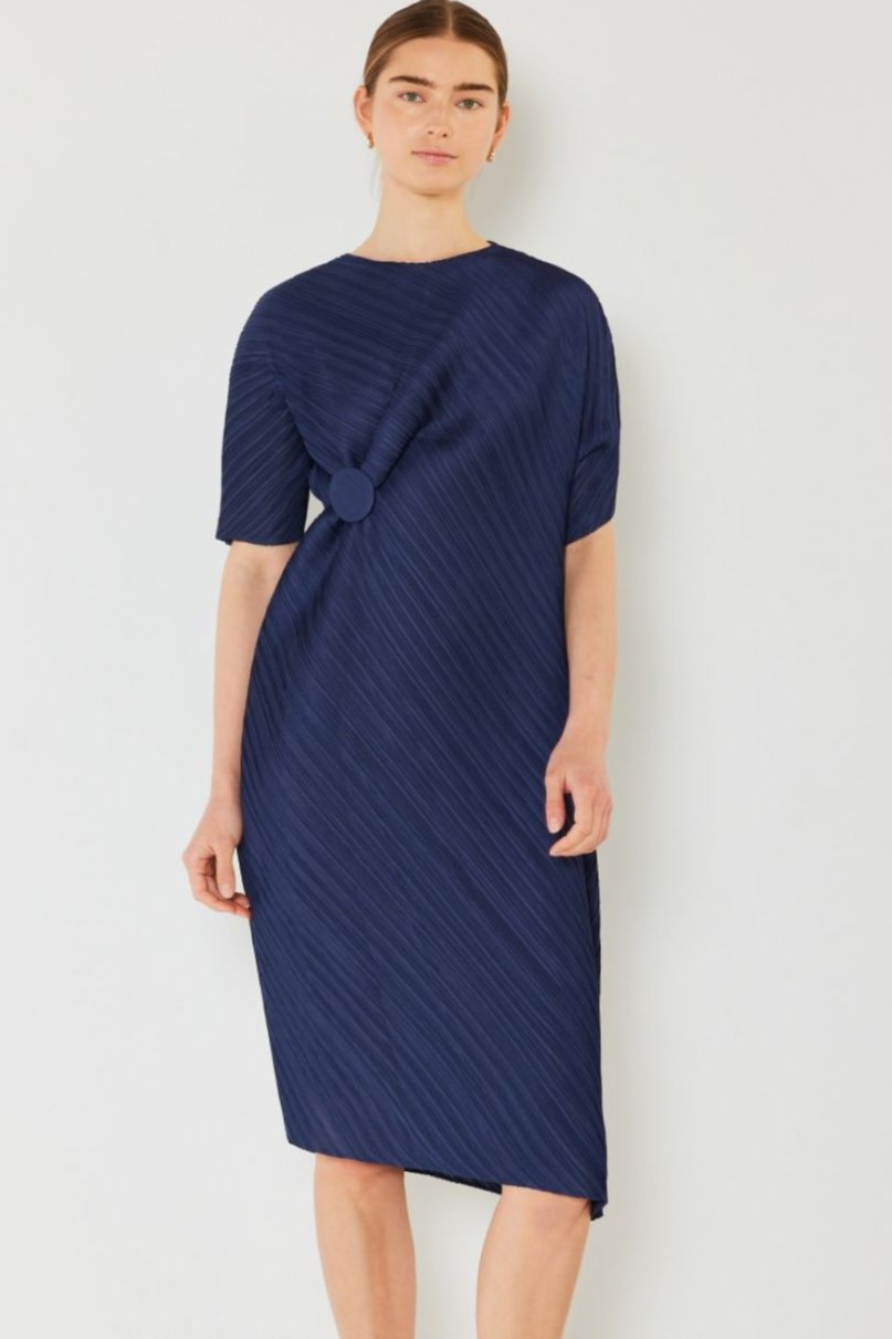 Copenhagen Pleated Dolman Dress